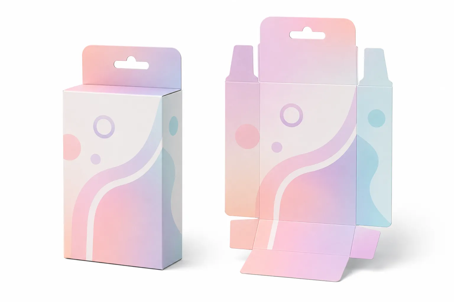 Hanging box packaging