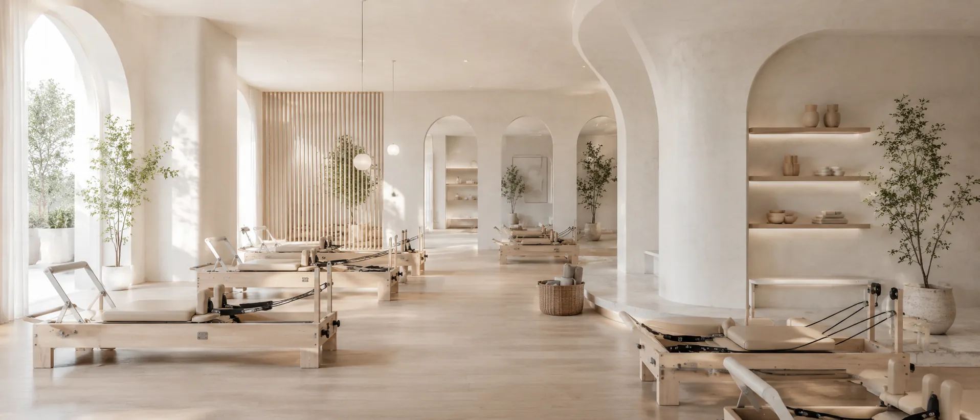 Pilates studio and wellness solution space